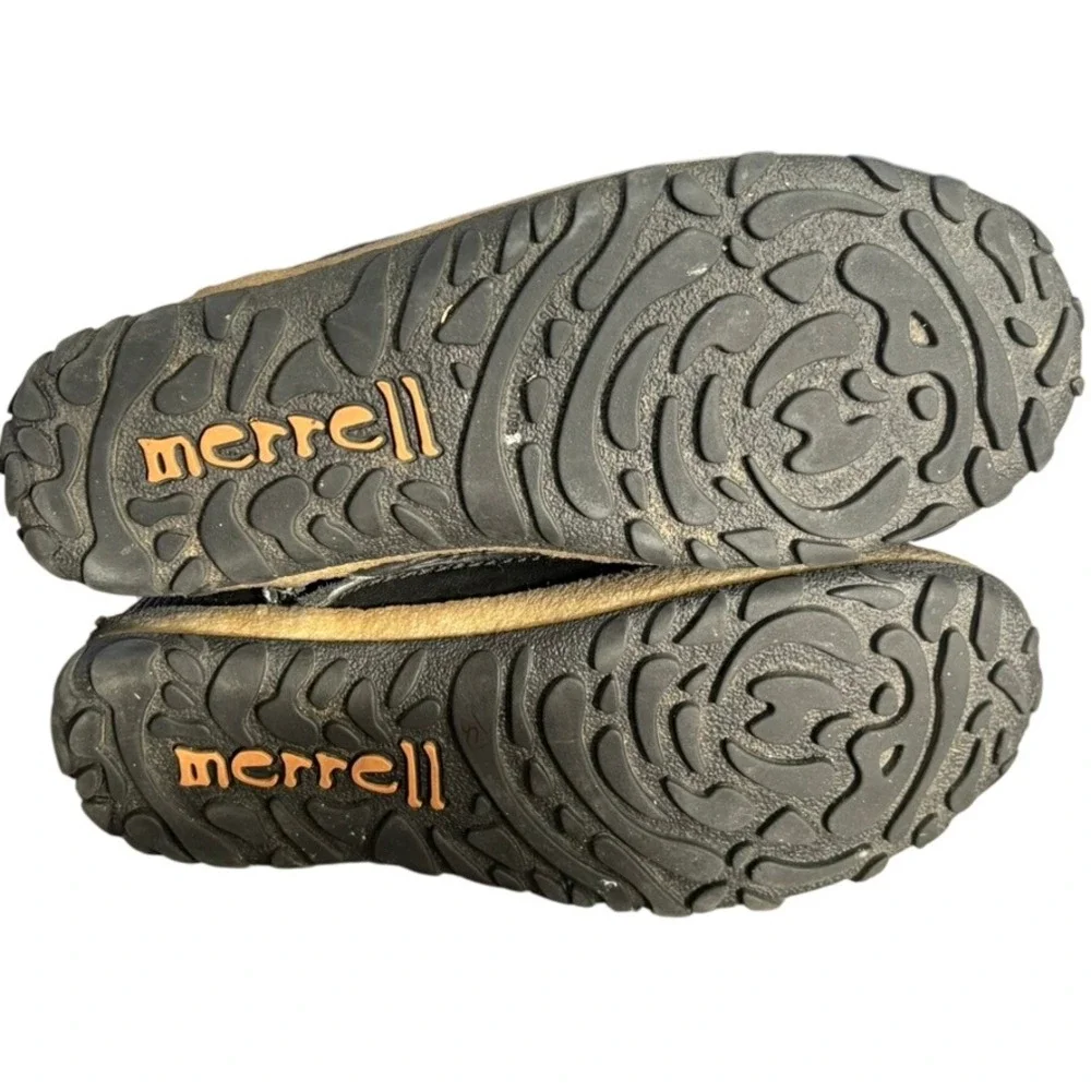 Merrell Tremblant Mid Polar Boots Women's Sz 10 Black Faux Fur Waterproof Winter